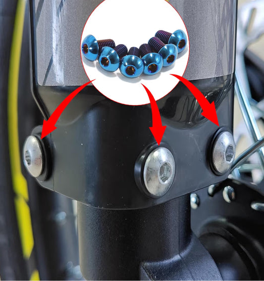 Titanium Surron Fork Guard Bolts